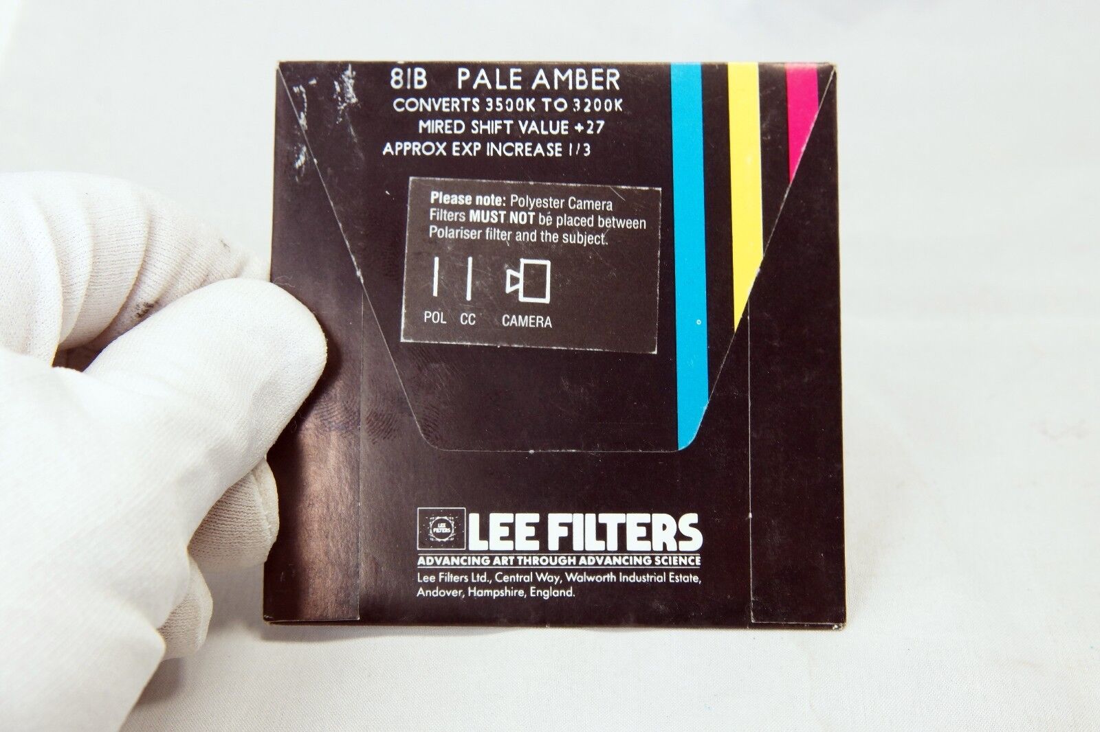 81B Lee Camera Filter Sqaure 75X75mm 3X3"