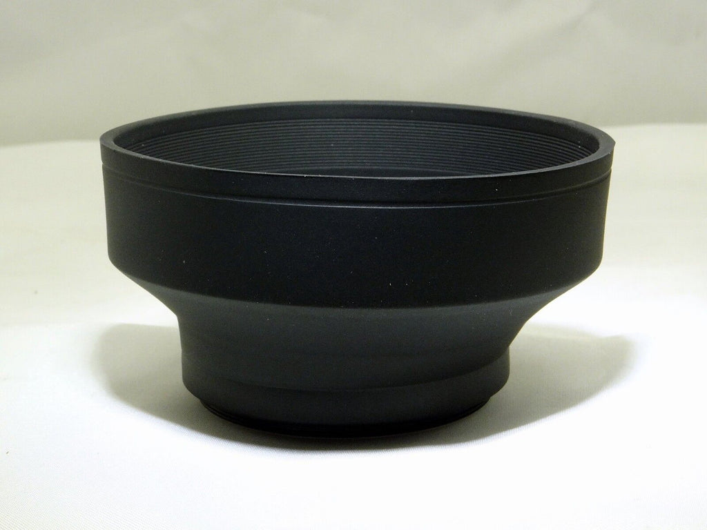 58mm Collapsible Rubber Lens Hood Shade 3-Way Wide Angle 28mm 50mm Telephoto 105