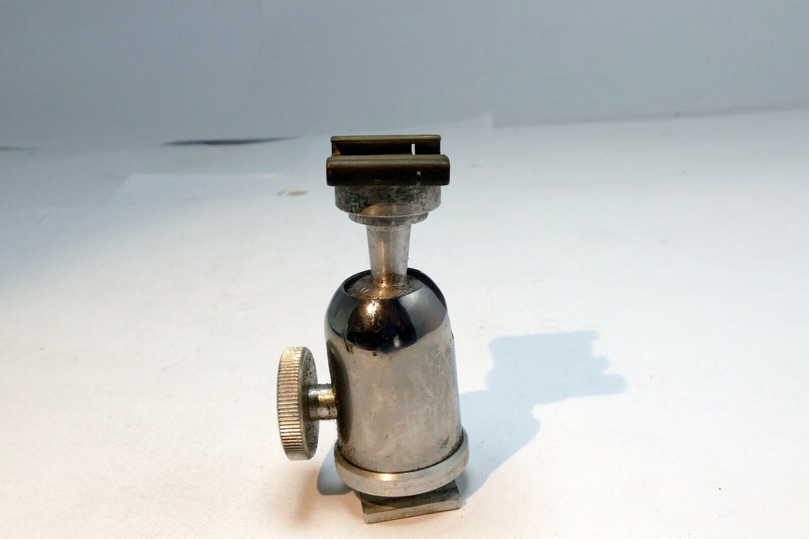 Pivoting Tripod ball head Adapter for flash 1/4" screw