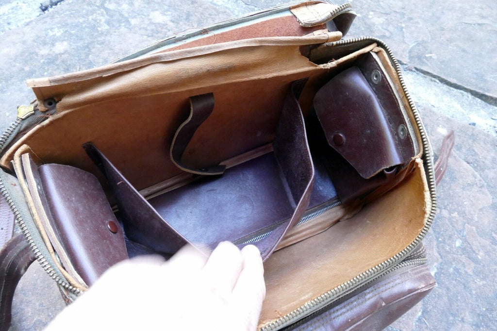 Cheney Genuine Leather Hard Case Camera antique messenger bag made in England