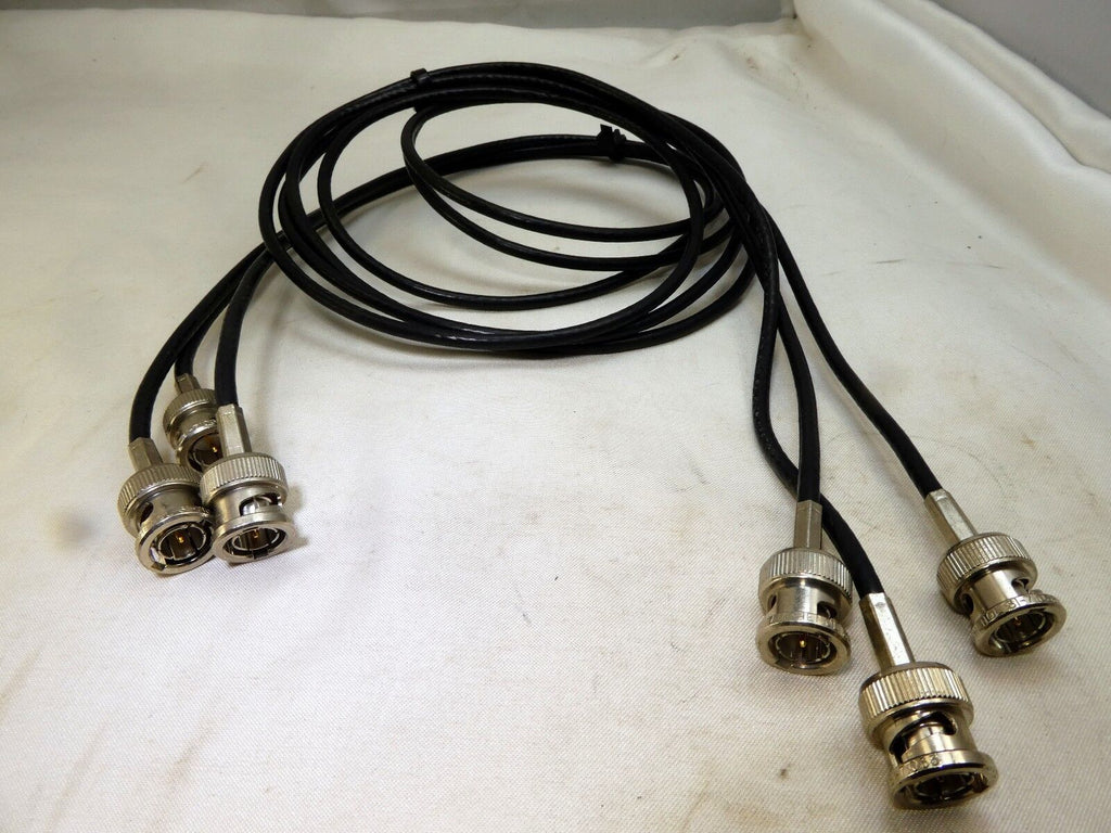 Amphenol 31-71033 BNC MALE to MALE plug jumper pigtail video cable Coaxial 3-5 '