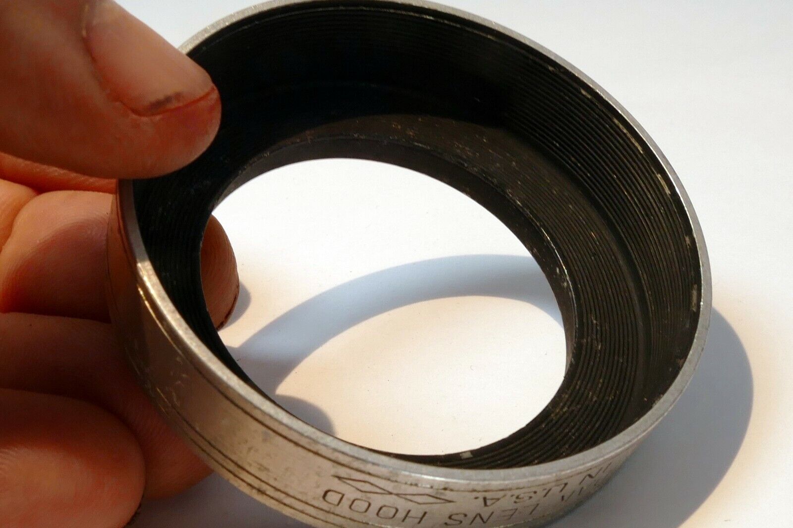Kodak Lens Hood series VI 6 44.5mm OD screw in threaded metal for 5cm USA