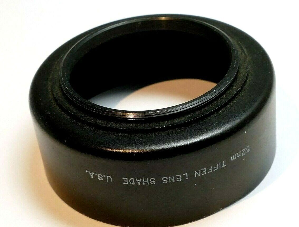 Tiffen 52mm Metal Lens Hood Shade metal screw in type made in USA