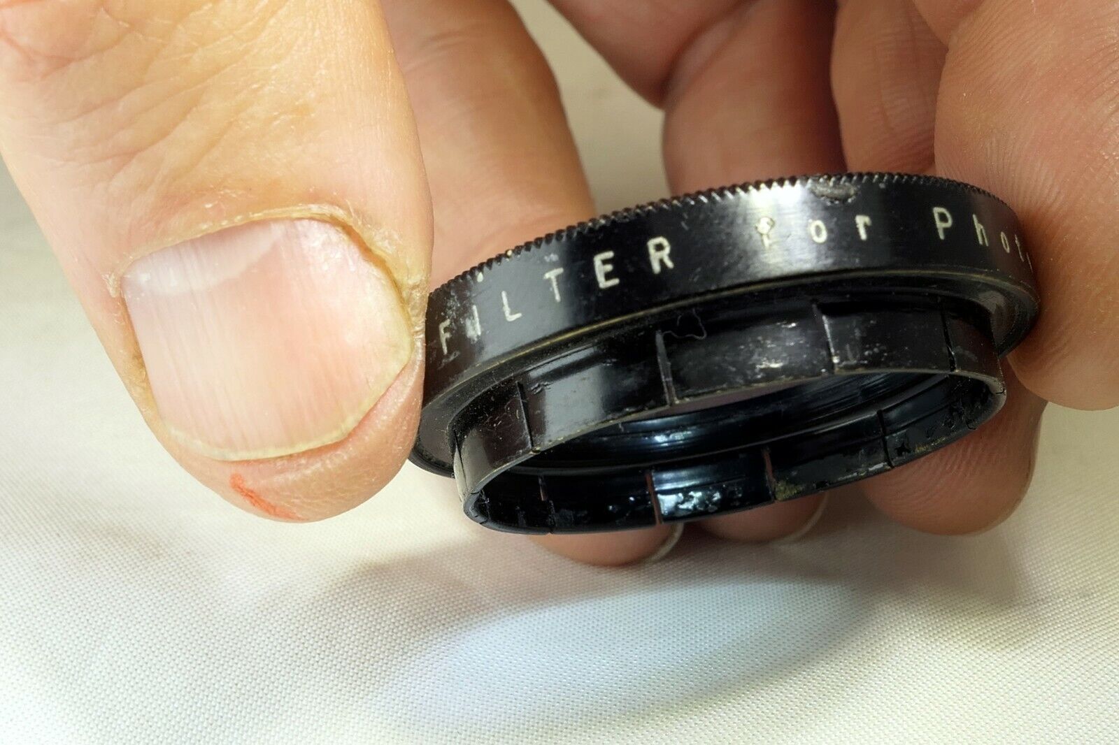 Kodak No 5 A Kodachrome Filter for Photo Flood  slip on type 34mm OD Light Blue