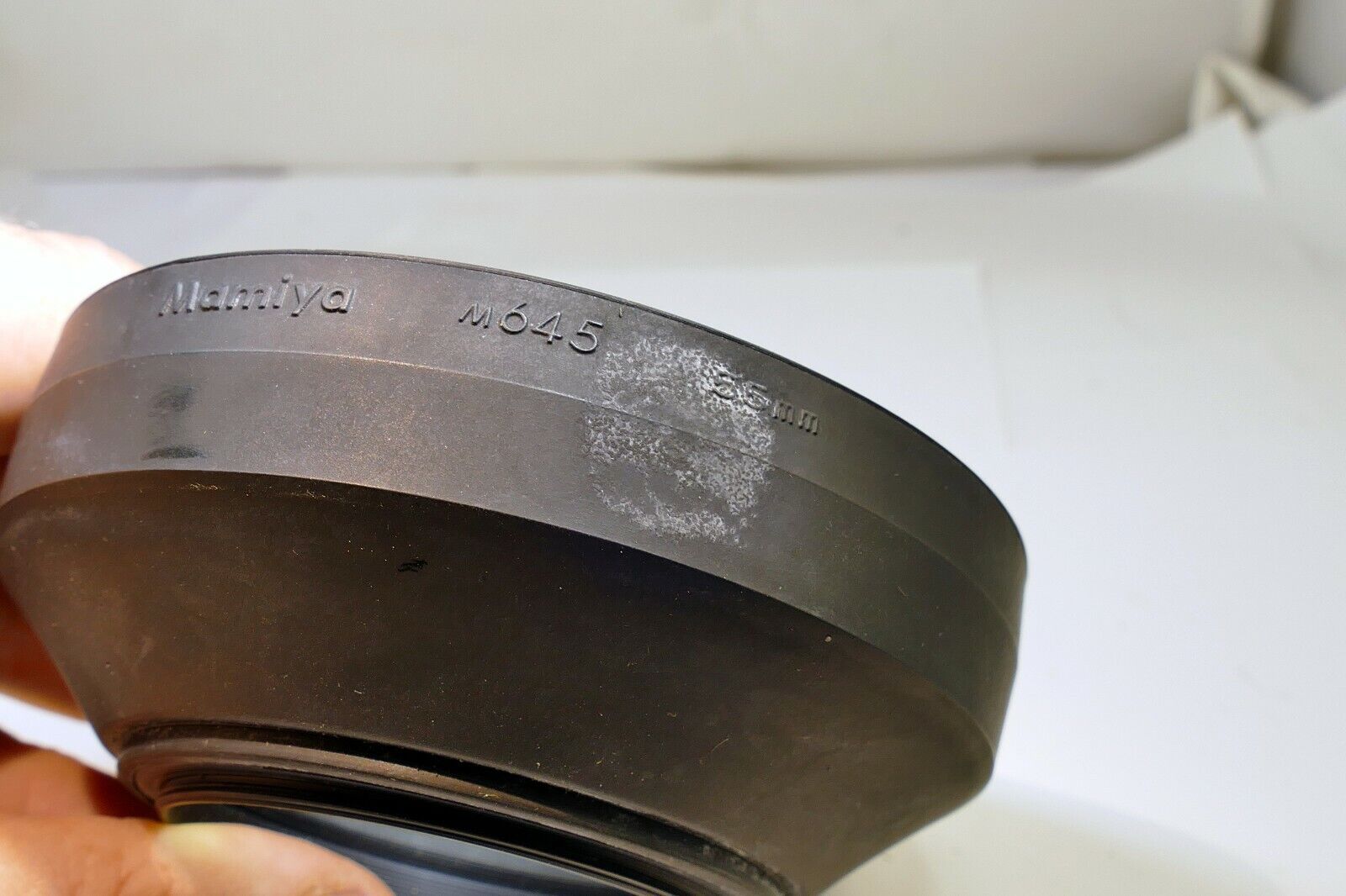 Mamiya 58mm Lens threaded Rubber Hood shade wide angle 55mm f2.8 Sekor C 645