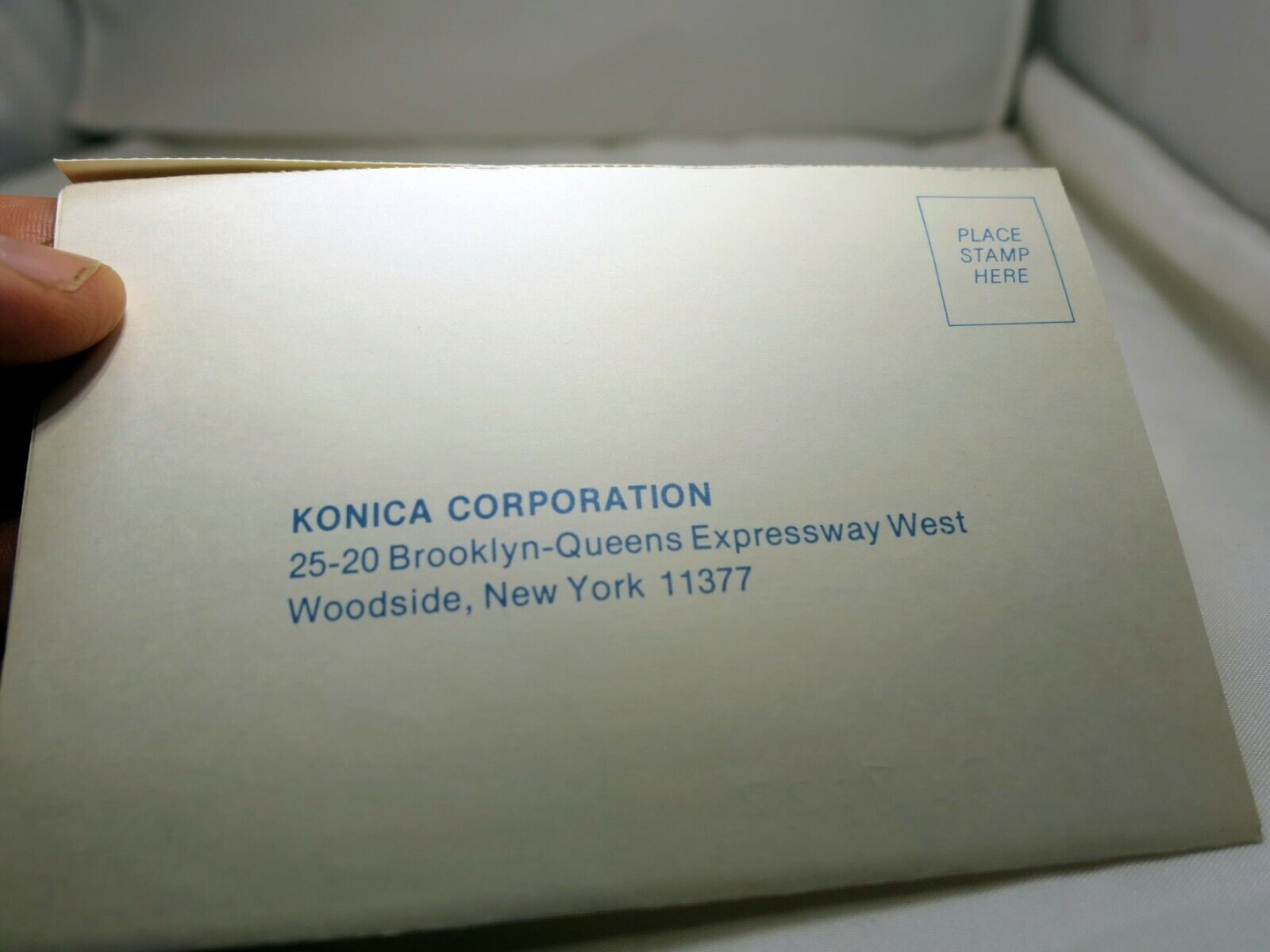 Konika Corporation warranty card owners record vintage TC