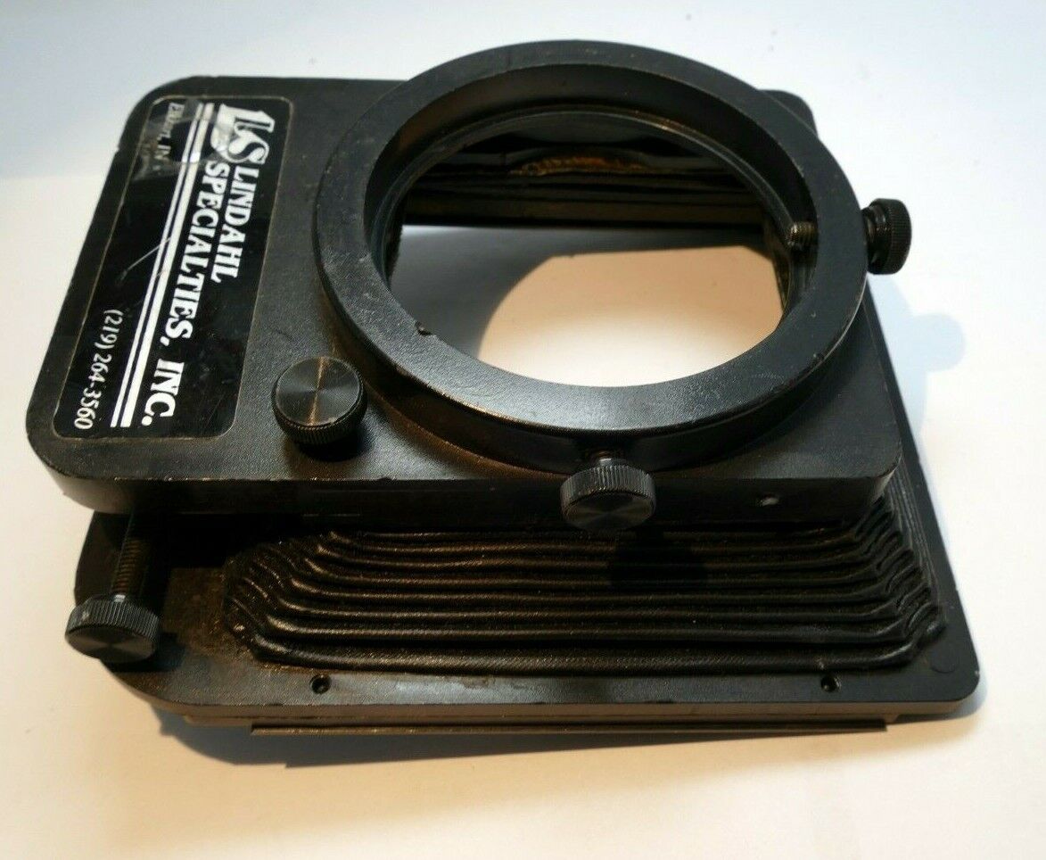 Lindahl Bellows lens Hood 31.1320 Bell-O-Shade Single 3X3 filter slot