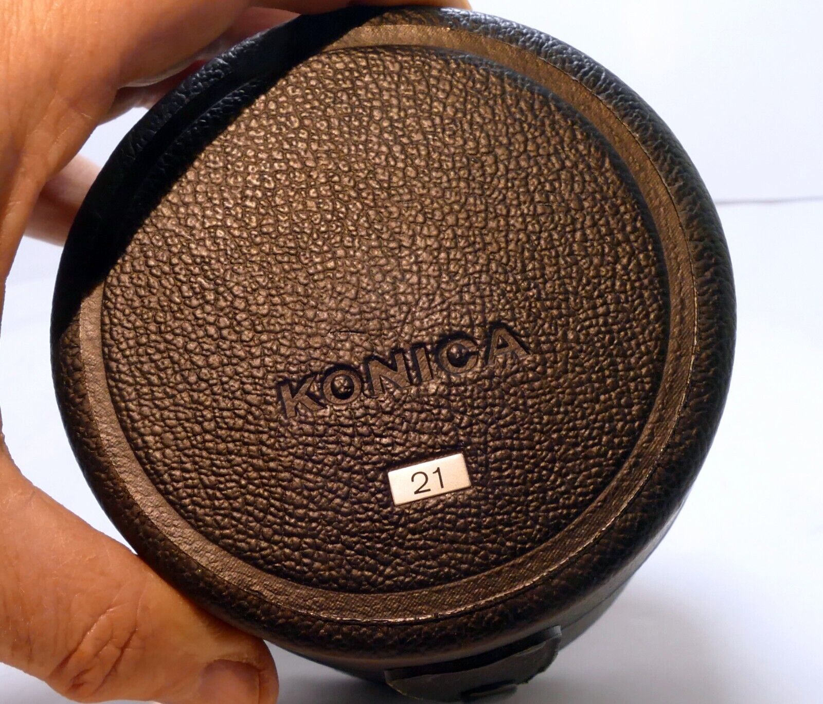 Konica Hexanon 21mm f4 AR lens empty Hard case for genuine OEM vintage