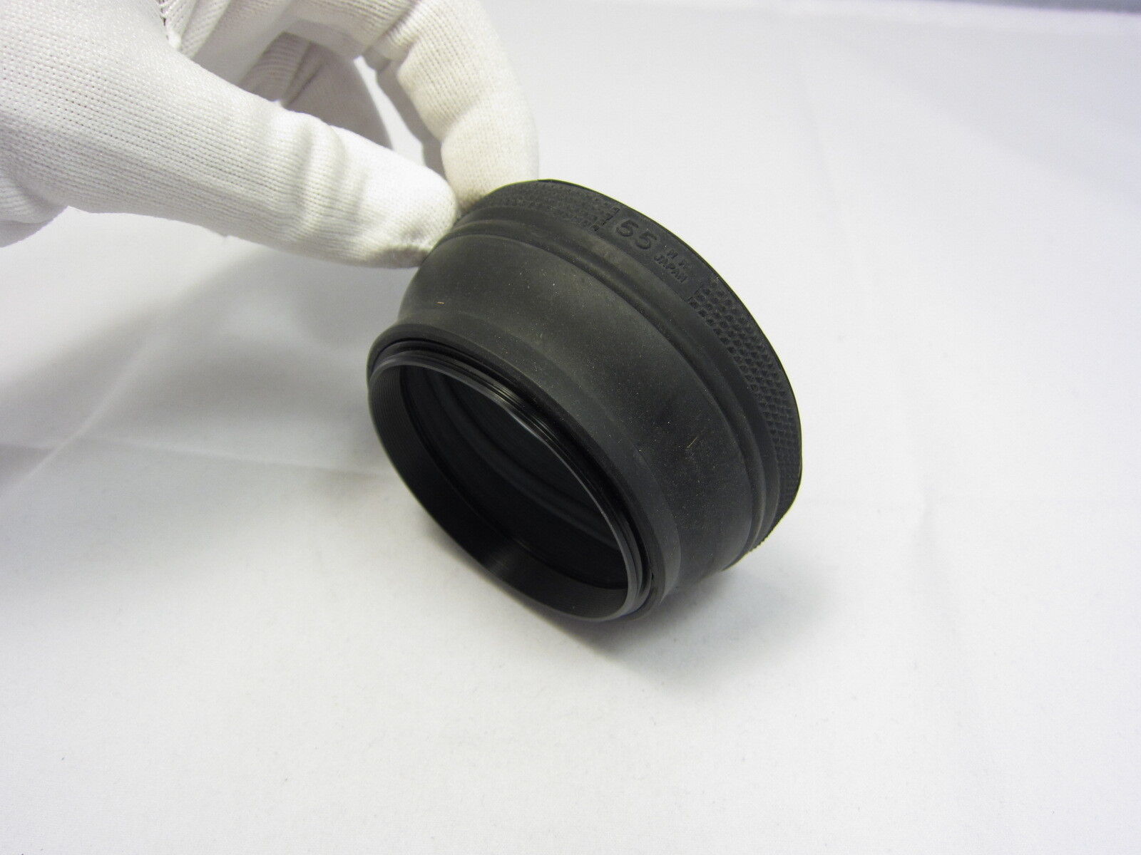 Used Unknown Brand 55mm Collapsible Rubber Lens Hood Made in Japan N102039