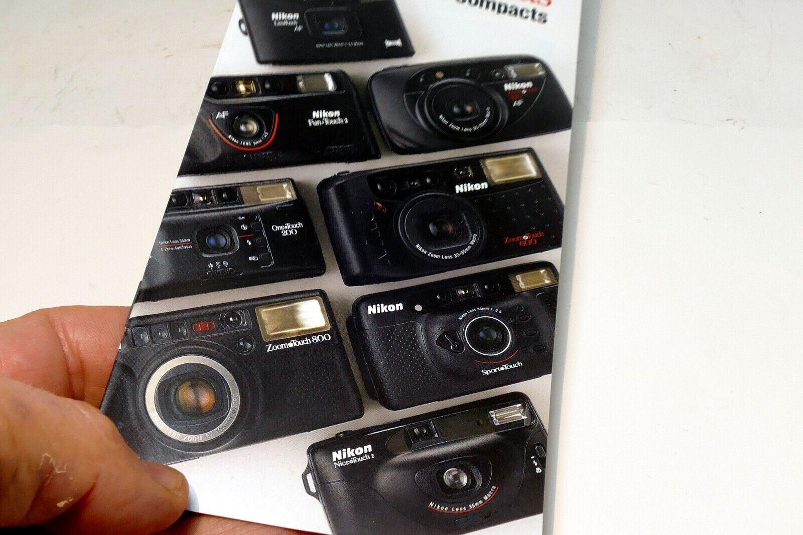 Nikon Touch Cameras 35mm Autofocus Compacts Brochure 1993 advertisement add