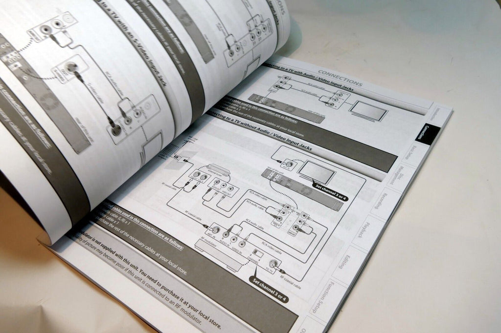 Manual Instruction Guide for Toshiba DVD Video recorder DR430KU