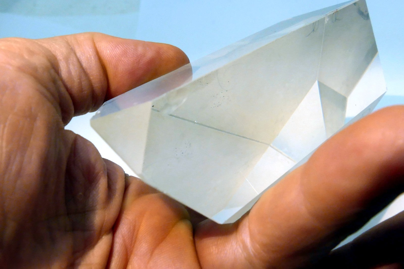 OPTICAL GLASS PRISM OPTICS  laser 4X5" large