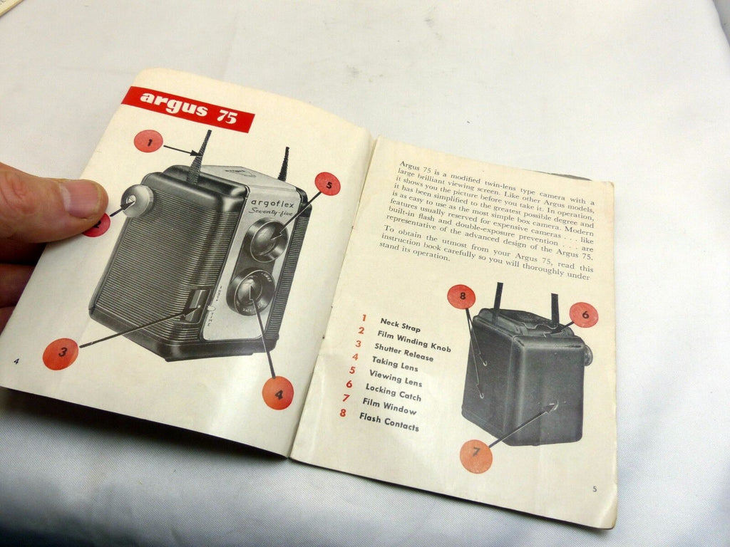 Argus Argoflex camera Guide Manual English EN SP FR DE