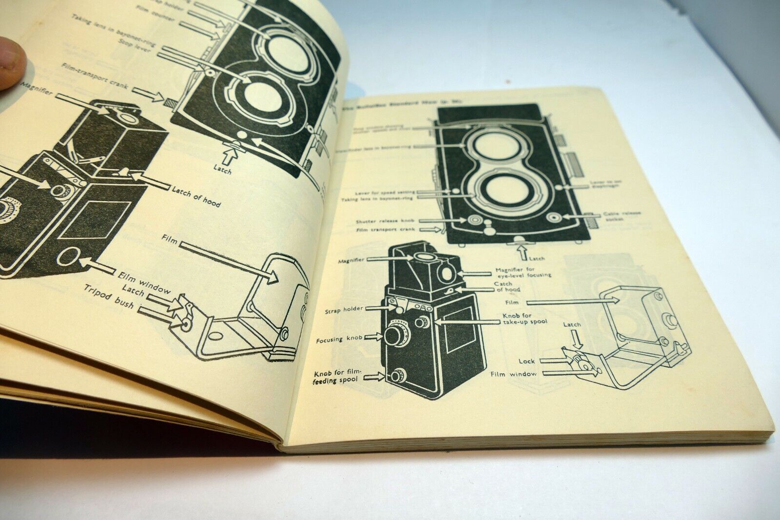 Rolleiflex Rolleicord TLR camera Instruction Guide Manual 1950 English