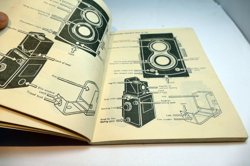 Rolleiflex Rolleicord TLR camera Instruction Guide Manual 1950 English