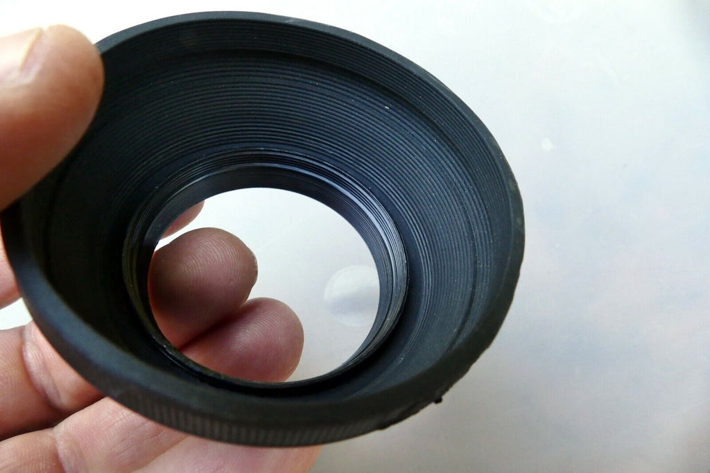 49mm Rubber Lens Hood Shade double threaded for 50mm f2 f2.0 nromal  screw in