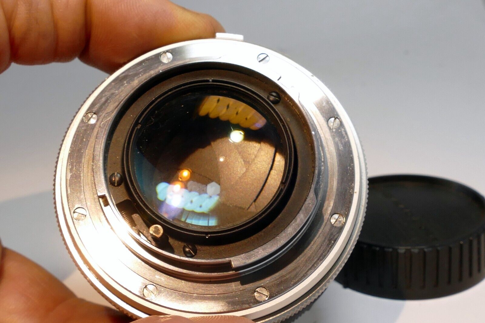 Minolta  58mm f1.4 Lens manual focus MC Rokkor-PF  w/ fungus AS IS PARTS