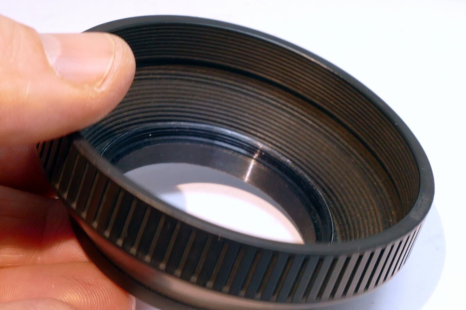 49mm Lens Hood Shade rubber threaded screw in for 50mm f1.9