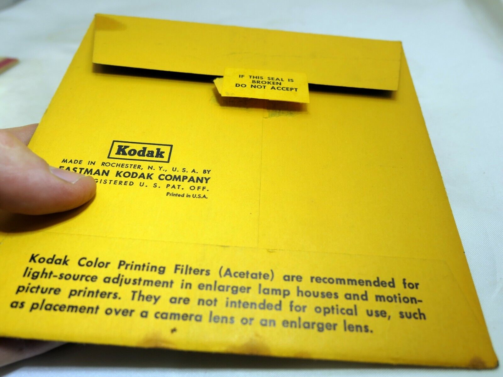 KODAK Color Printing Lens Filter 6X6" gelatin square CP-20M Magenta 23M