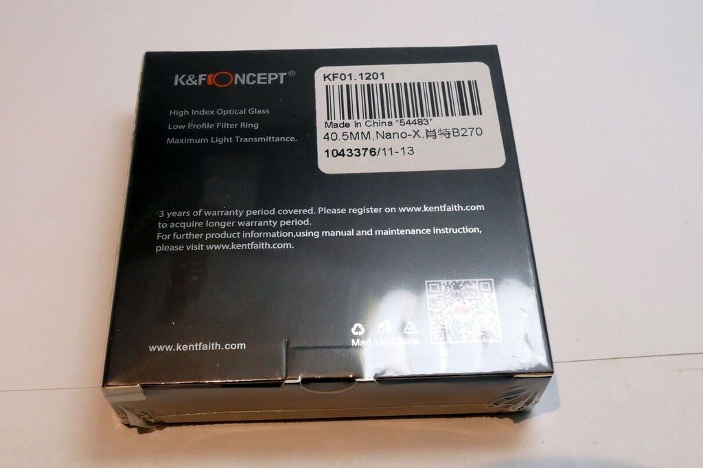 40.5mm K&F Nano X CP-L Lens Filter Circular Polarizer new