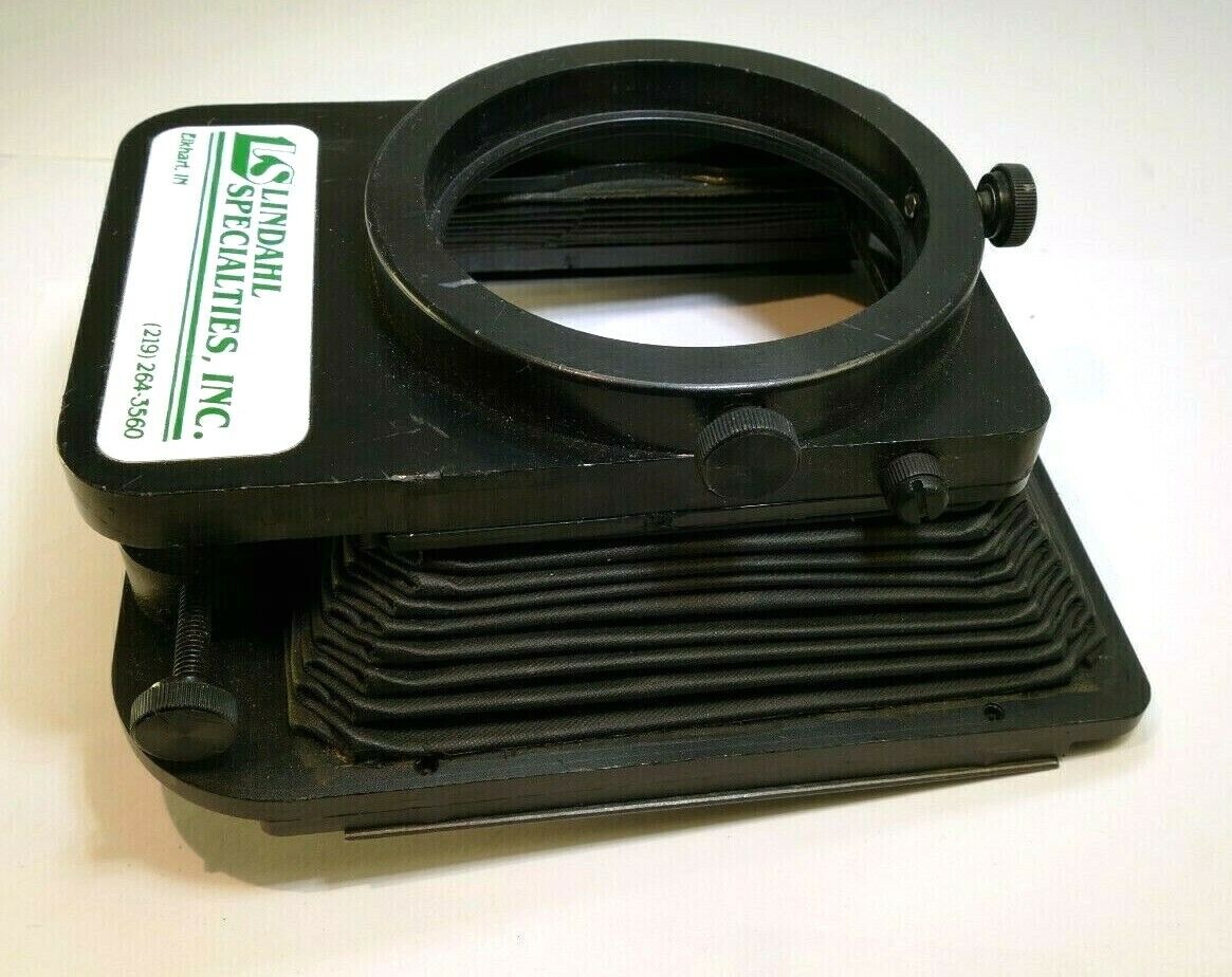 Lindahl Bellows lens Hood 31.1325 Bell-O-Shade Single 3X3 filter slot - AS found