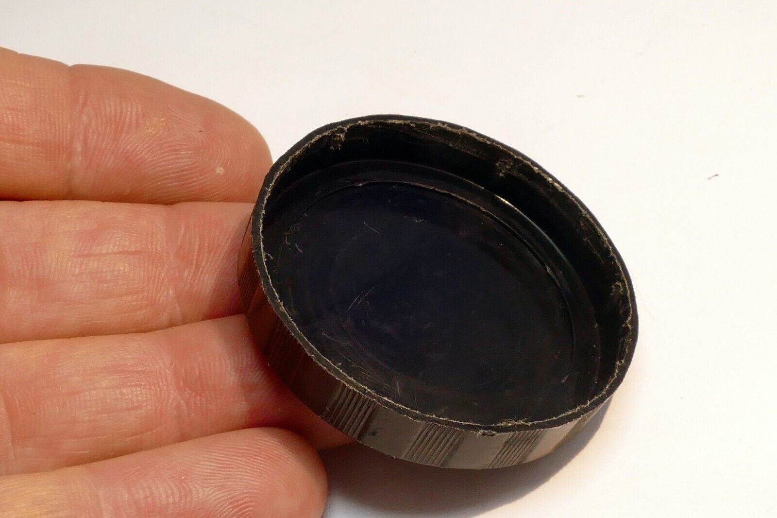 K slip on type PK Pentax Rear Plastic Lens Cap  vintage