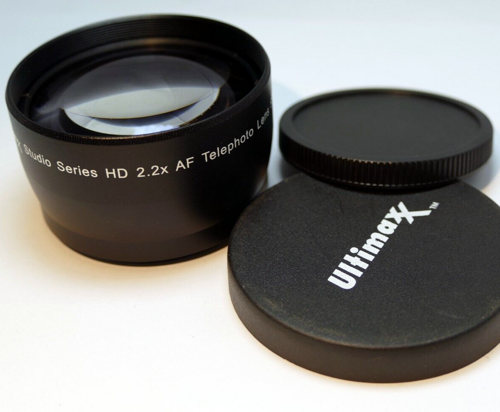 55mm threaded Ultimax HD 2.2X AF lens AUX Telephoto 2X