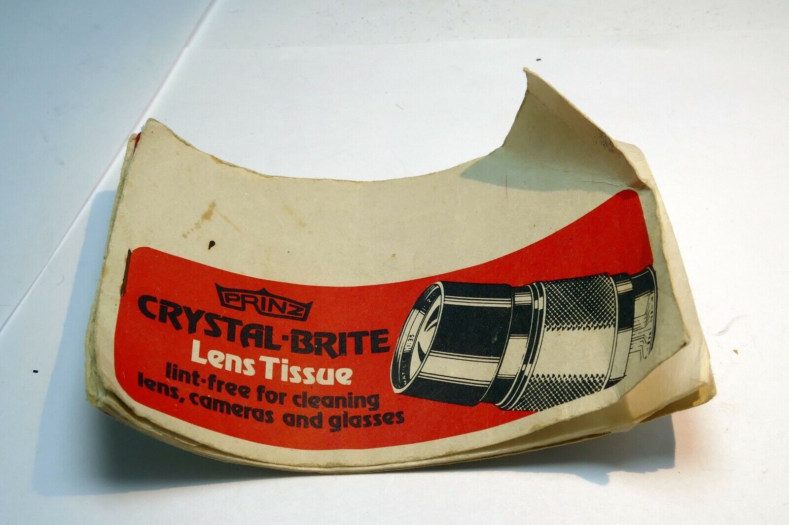 Prinz Camera Lens Cleaning Tissue Paper vintage 1980's Crystal-Bright Lint Free