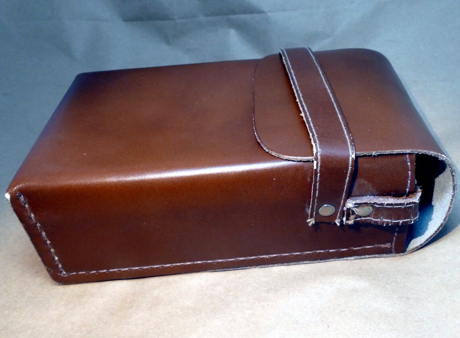 Top Grown Leather Camera Case for Kodak made in USA vintage messenger with strap