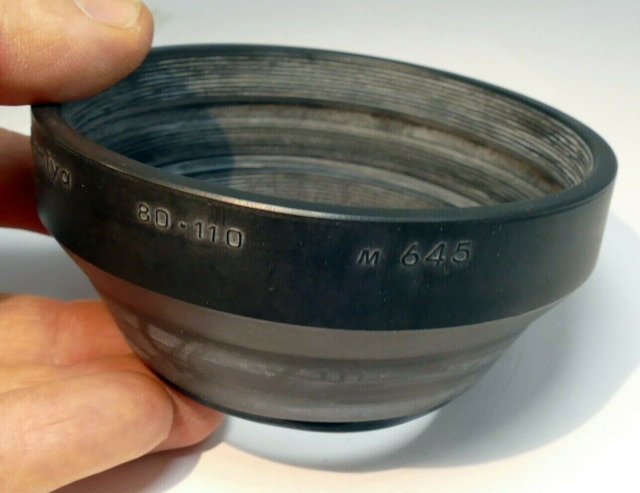 Genuine Mamiya 80-110mm M645 58mm Collapsible Lens Hood Made in Japan S119028