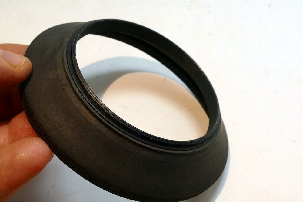 72mm Rubber Lens Hood Shade single threaded wide angle