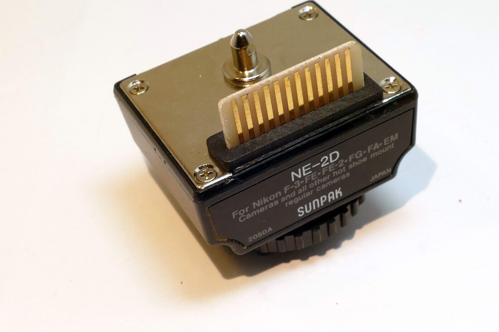 Sunpak NE-2D  Flash  Adapter attachment  for Nikon F3 FE2 FA  cameras vintage