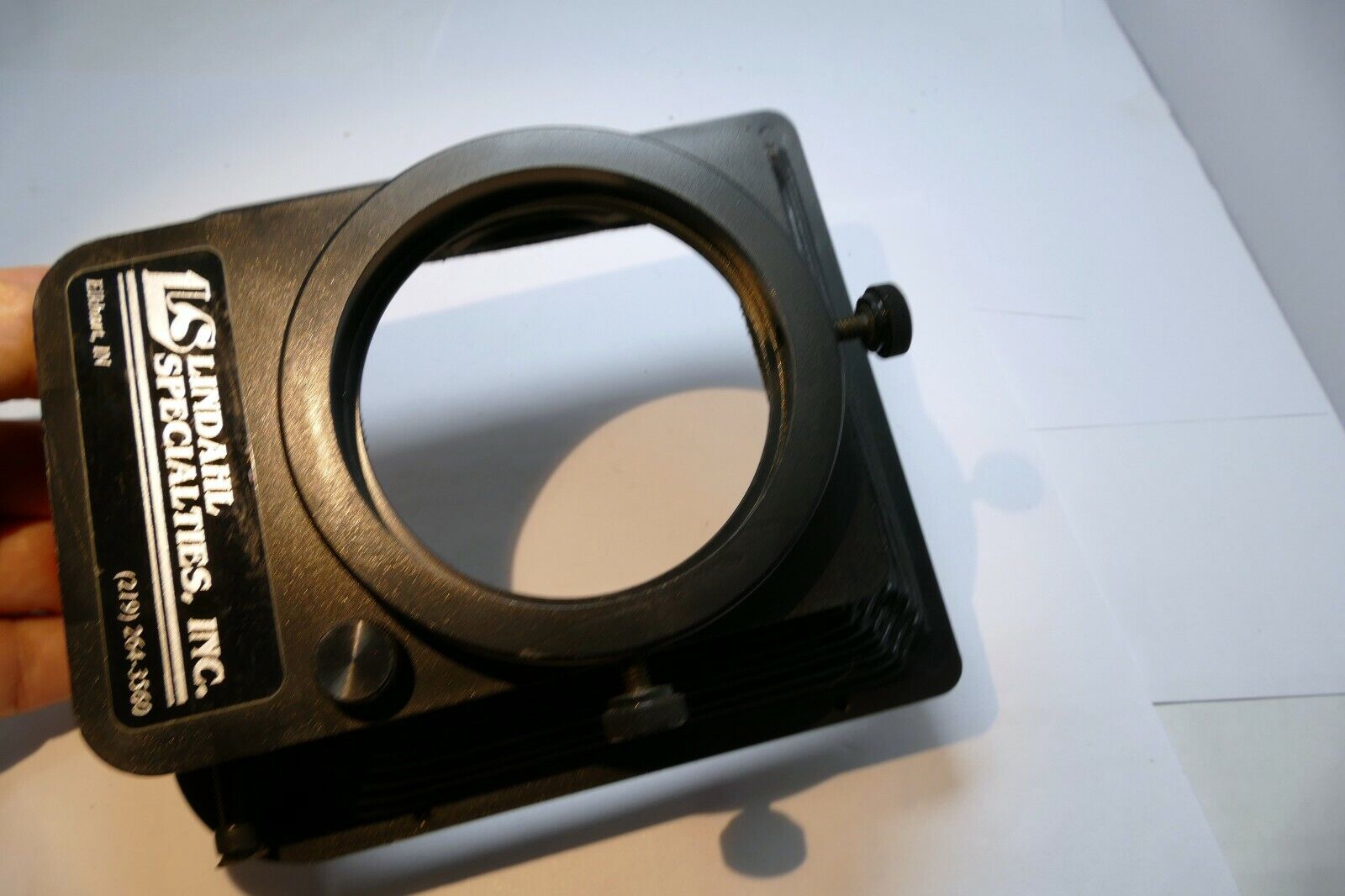 Lindahl Bellows lens Hood 31.1320 Bell-O-Shade Single 3X3 filter slot