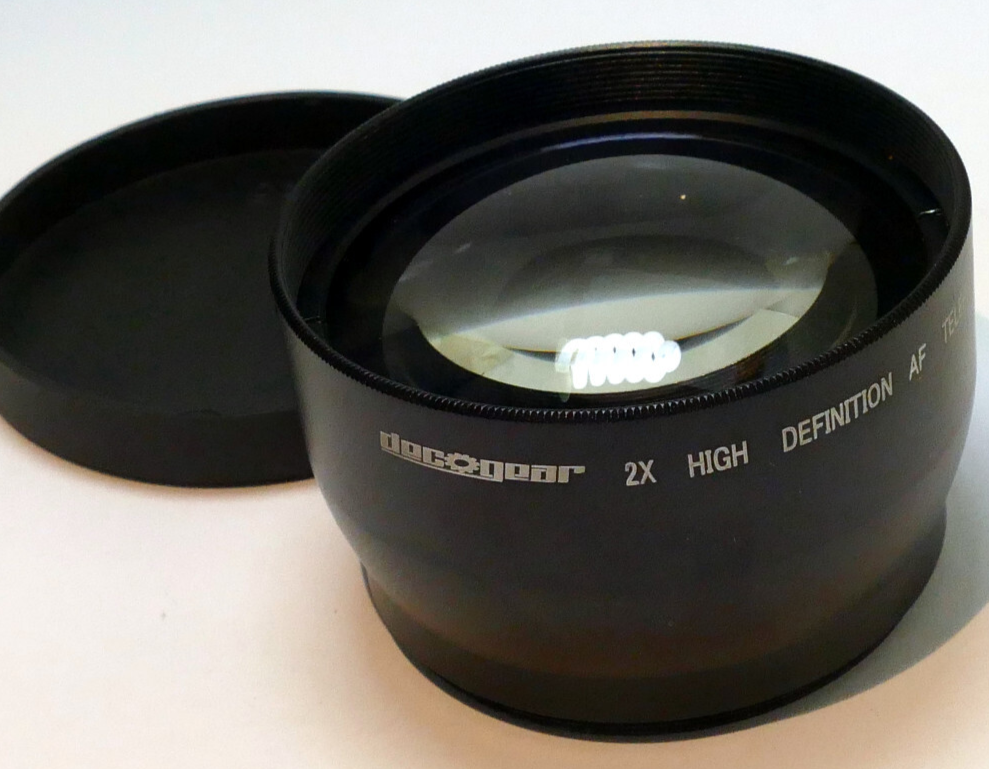 DOCOGEAR 55mm  Lens Telephoto 2X AUX  HD AF tele