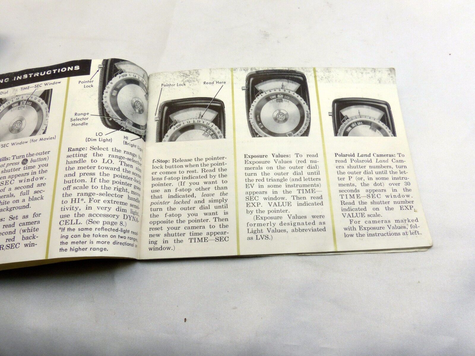 General Electric Guardian Exposure Meter PR-2 Manual Guide Photography (EN)