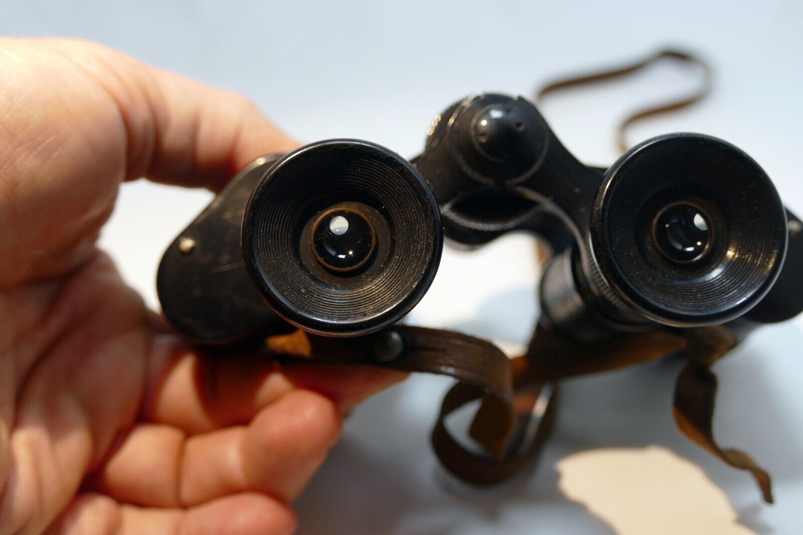 SOM  BERTHIOT BINOCULARS Made in FRANCE  8 X A Tarpey case WW I