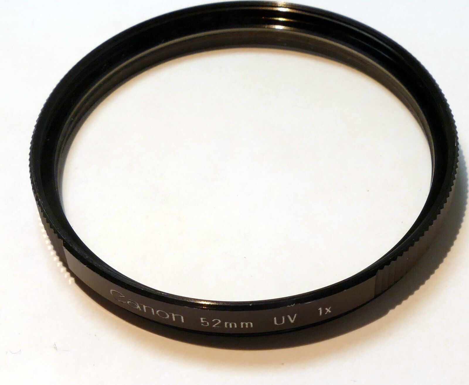 Canon 52mm Filter UV 1x  for 50mm f1.8 FD  - OEM Genuine w/ ribbed rim