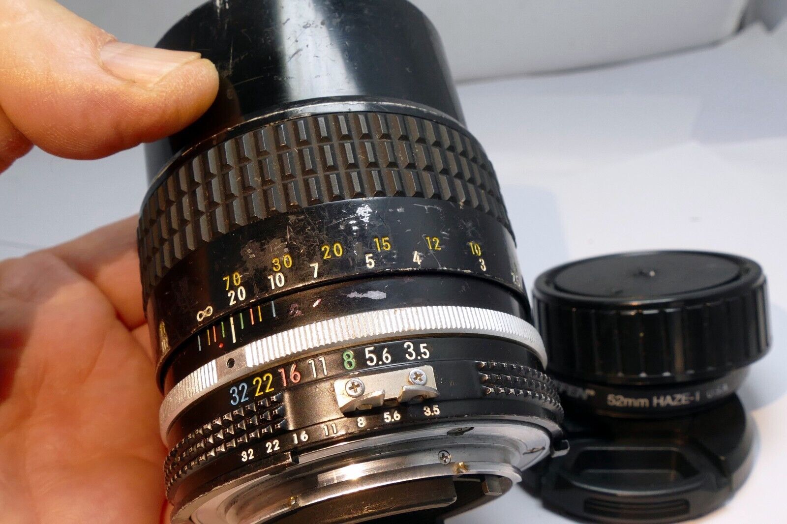 Nikon 135mm f3.5 Ai Nikkor Manual Focus LENS with fungus AS IS - still works