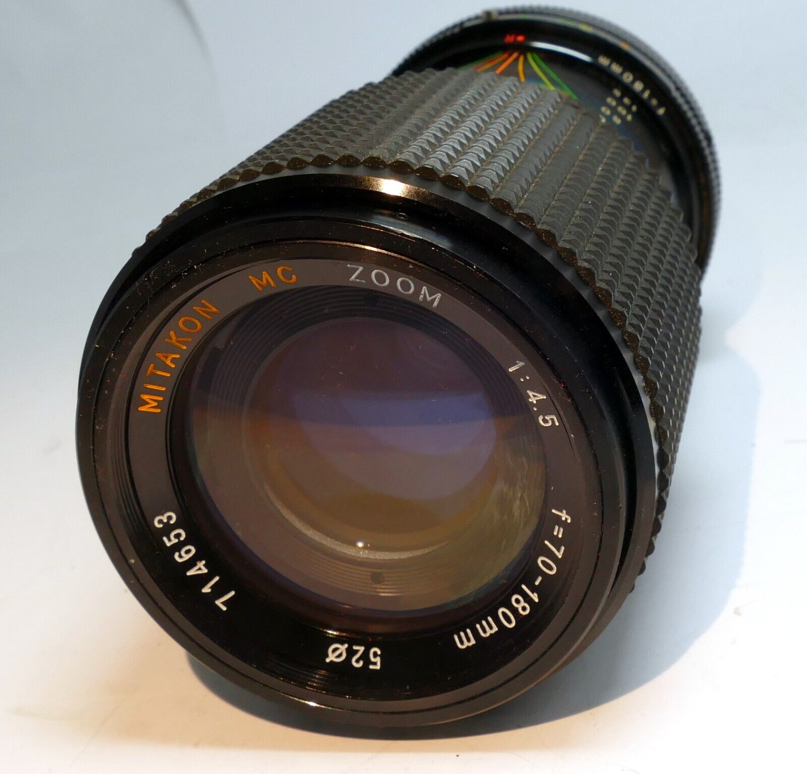 Mitakon 70-180mm f4.5 FD Lens for Canon manual focus telephoto w/ haze AS IS