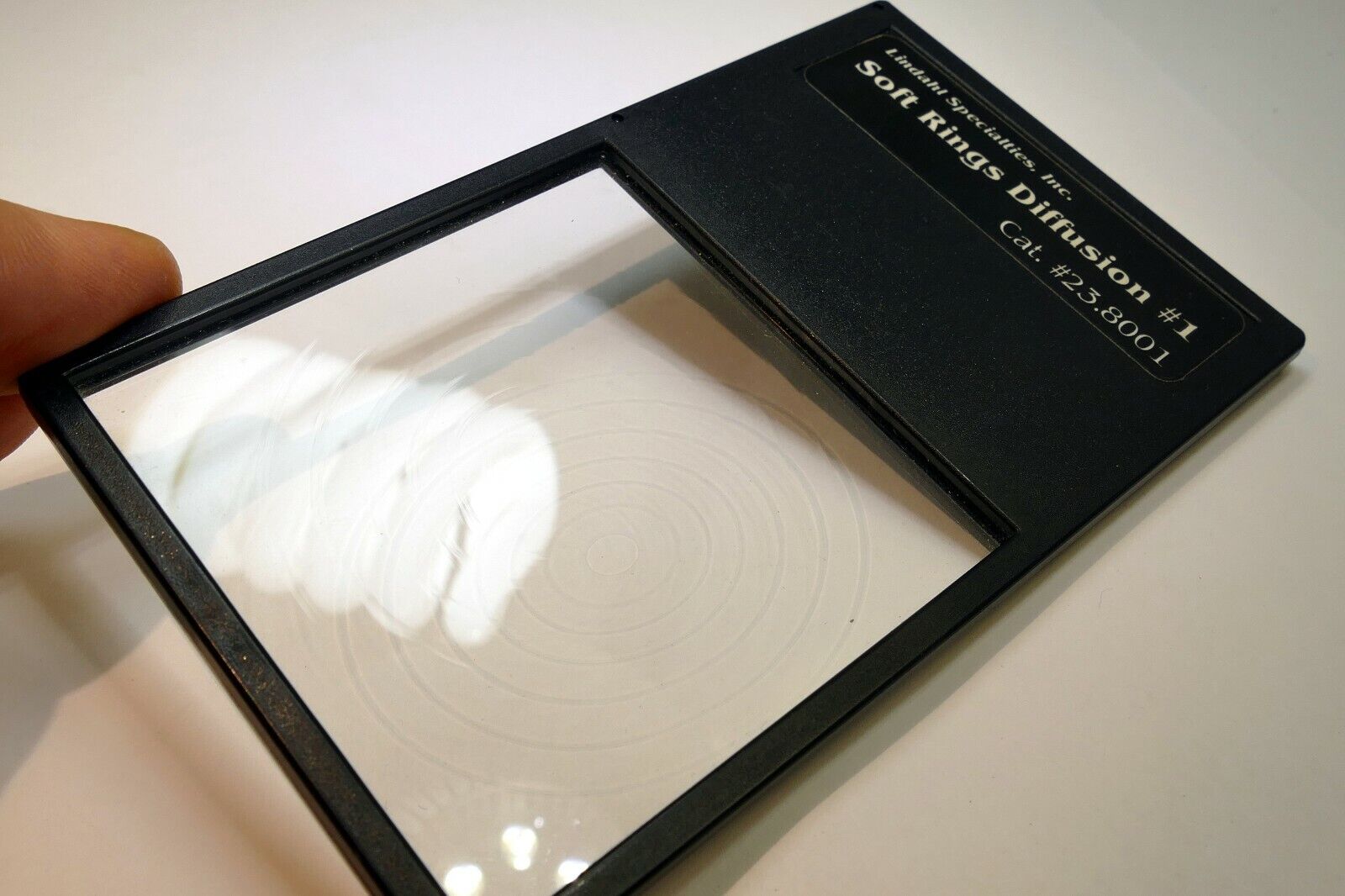 LINDAHL SOFT RING DIFFUSION #1 Drop in Lens Filter square 3X3" Portraiture Focus