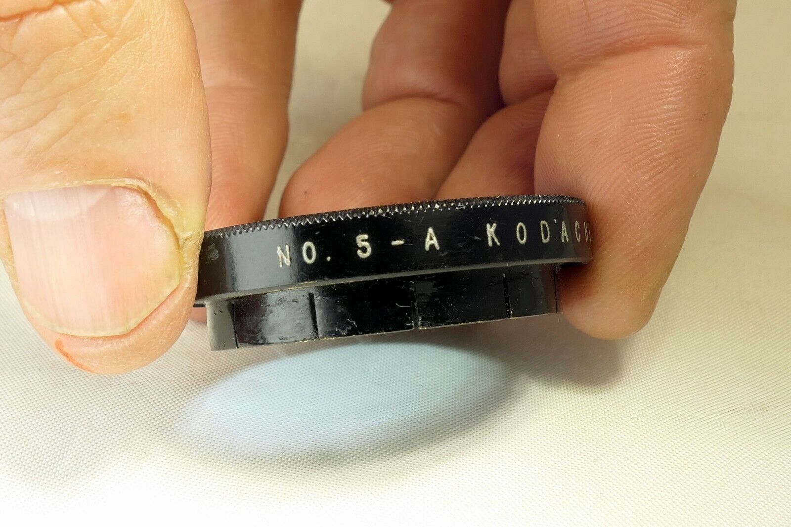 Kodak No 5 A Kodachrome Filter for Photo Flood  slip on type 34mm OD Light Blue