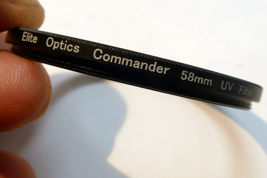 Elite Optics Commander UV 58mm Lens Filter Haze slim / low profile wide angle