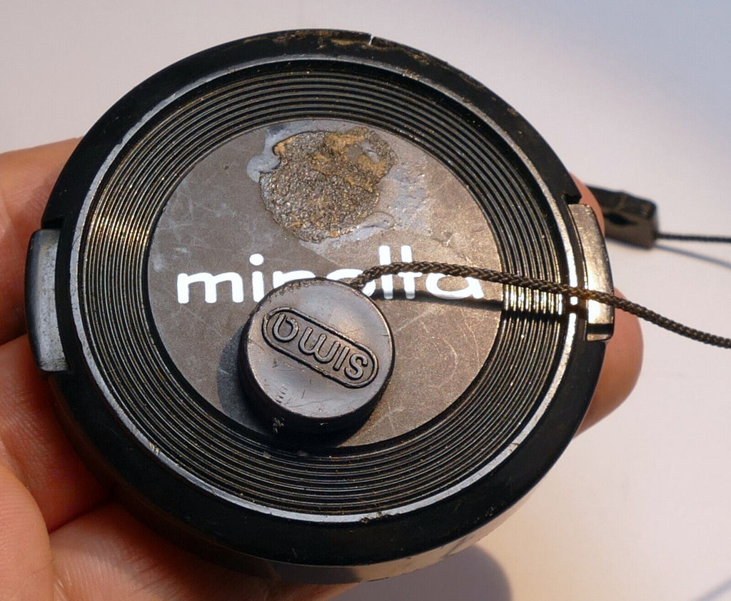 Minolta 55mm Lens Cap for 50mm f1.4 f1.7 Rokkor XG - damaged - EOM Genuine