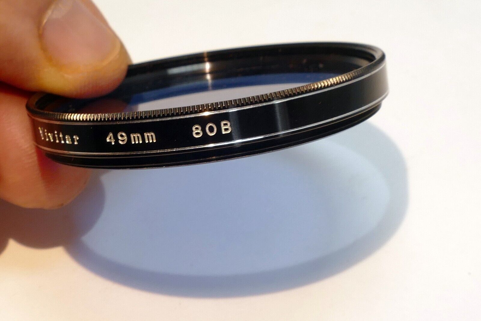 Vivitar  49mm Lens  Filter 80B Dark Blue