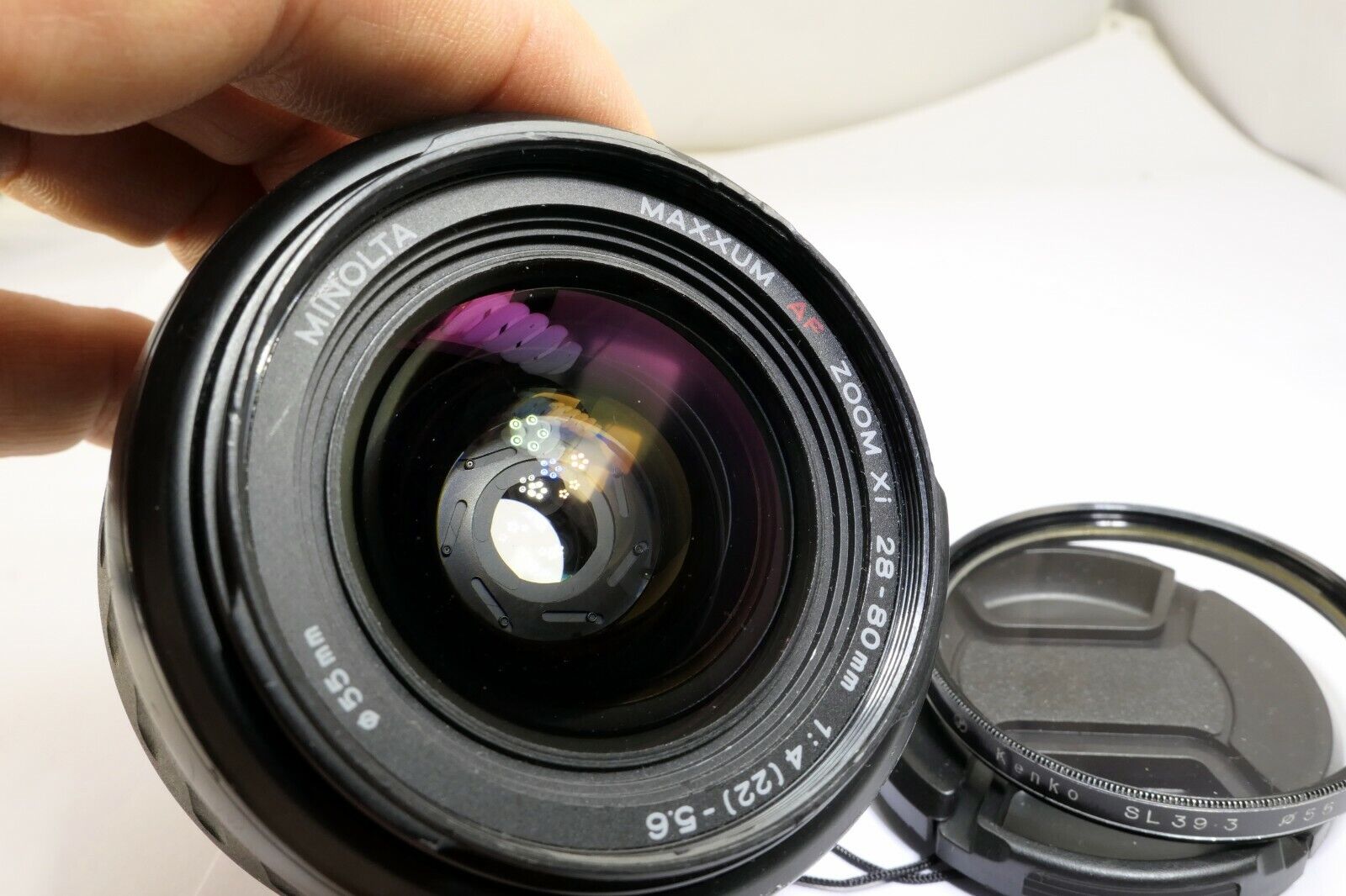 Konica Minolta AF XI 28-80mm f4-5.6 Xi Lens w/ aperture stuck needs repair AS IS