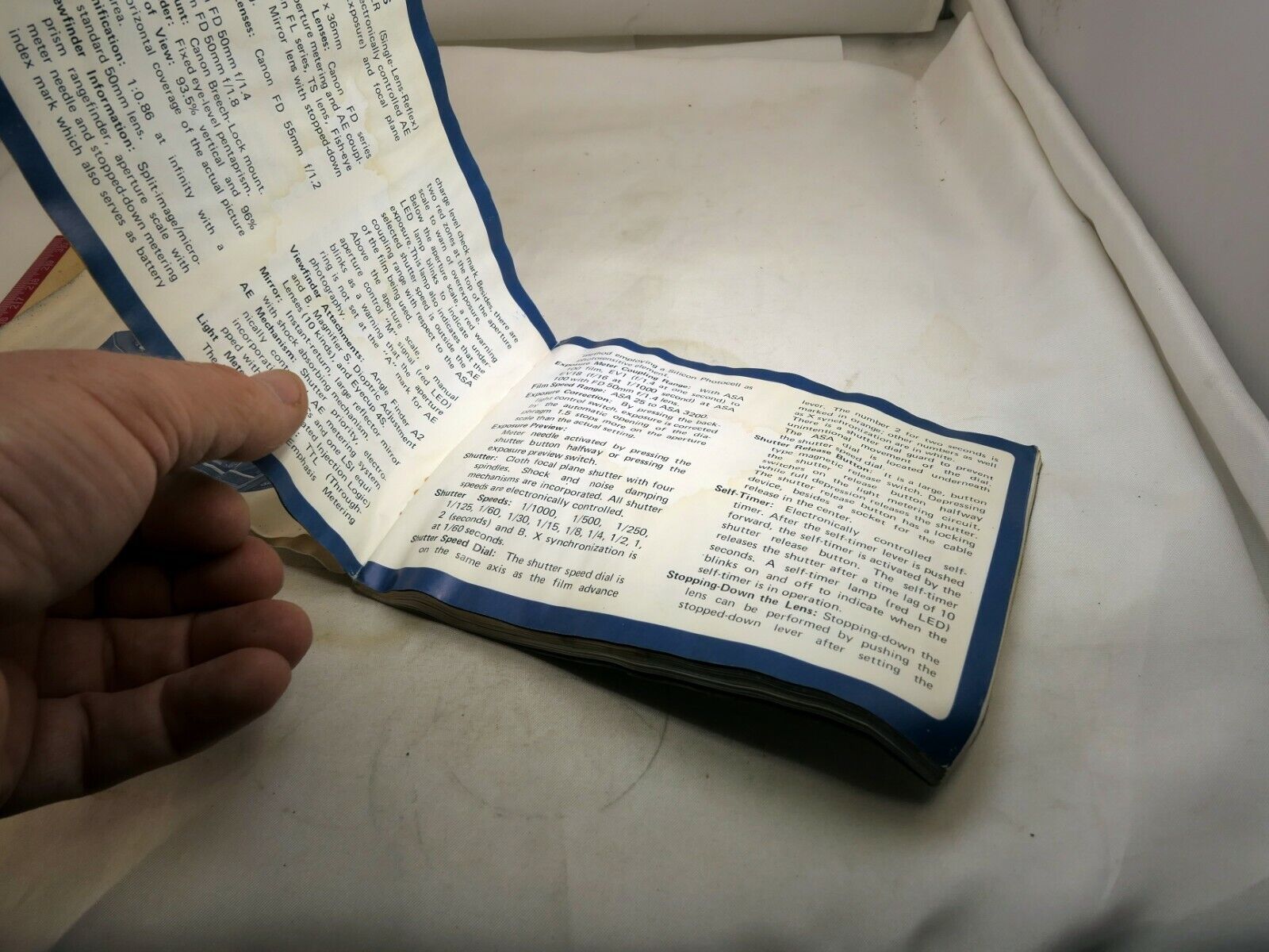 Canon AE-1 Camera Owner's Guide Instructions English E genuine original OEM