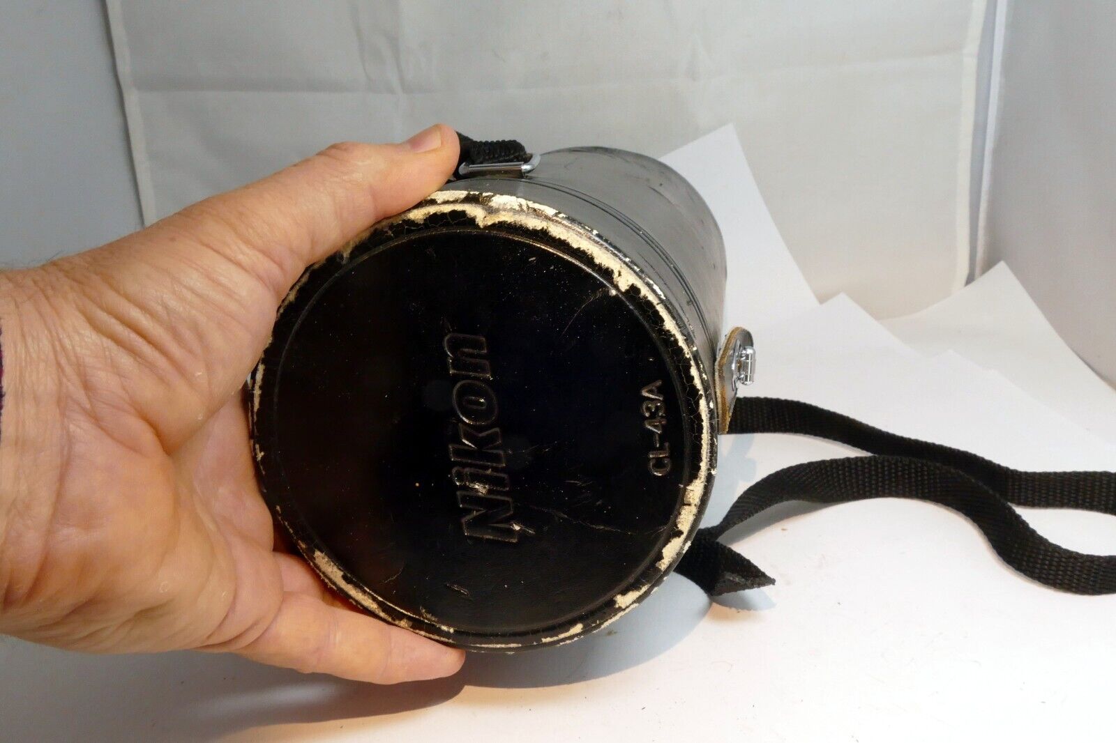 NIKON CL-43A Lens Leather Storage Protective Case for 80-200mm f2.8D 70-300mm VR