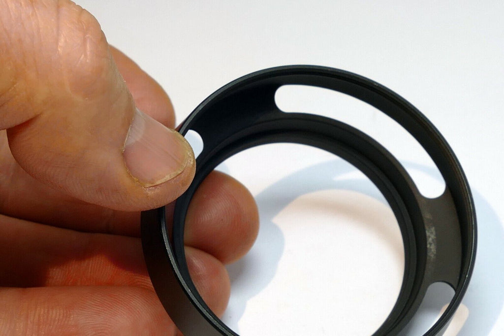 46mm Lens Hood shade metal threaded vented for Lumix G 20mm 1.7 II & 14mm 2.5 AS