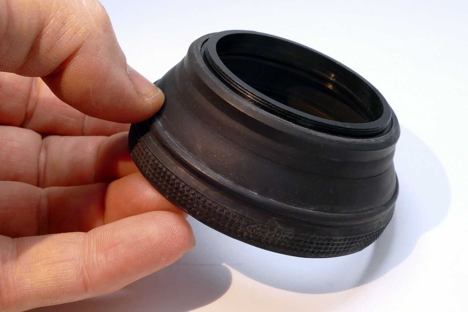 55mm Rubber Collapsible Lens Hood Shade Telephoto 80-200mm  double threaded