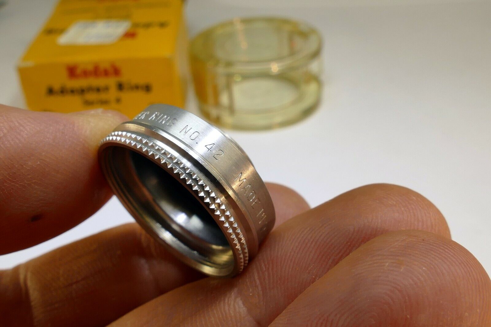 Kodak series 4 IV Adapter No. 42 slip on  to 14.5mm threaded Filter Ring holder